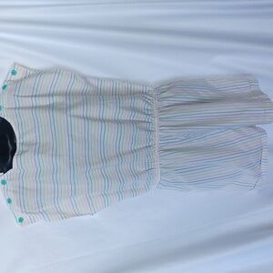 Mister Noah 1980’s vintage romper stripped  print size medium,  pastels